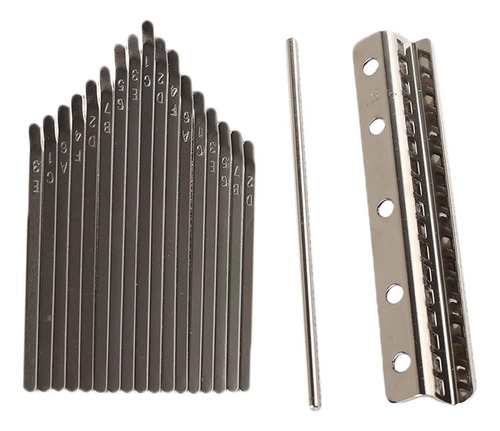 Thumb Piano Bridge Saddle 17 Chaves Set Kit Para Kalimba Diy