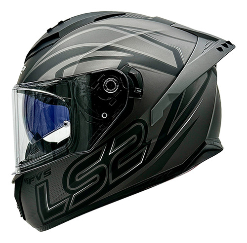 Casco Integral Ls2 Ff806 Negro Gris Matte / Certificado Qr