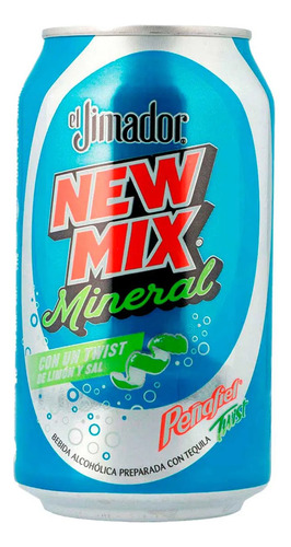 Bebida Preparada New Mix Jimador Mineral Limón Lata 350 Ml