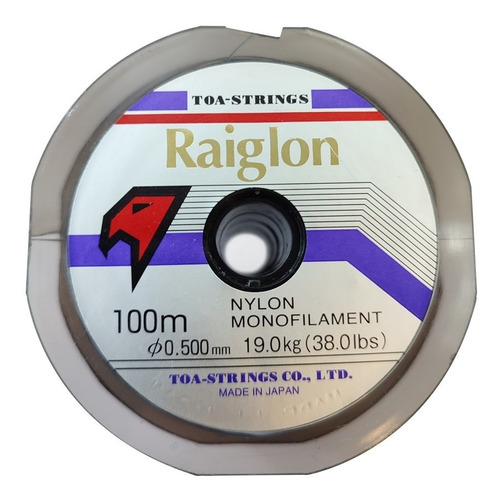 Nylon Tanza Raiglon 100m 0.500mm Natural Japon