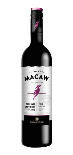 Imagem 2 de 3 de Vinho Tinto Macaw Cabernet Sauvignon Meio Seco - 750ml