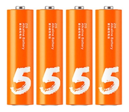 Imagem 2 de 2 de 4 Pilhas Alcalina Aa Xiaomi Laranja