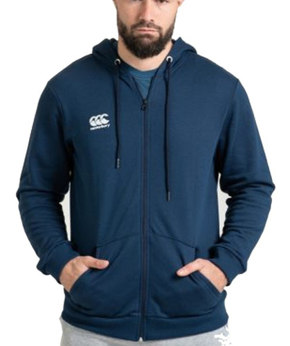 Campera Hombre Canterbury Azul Algodon Ccc Marino