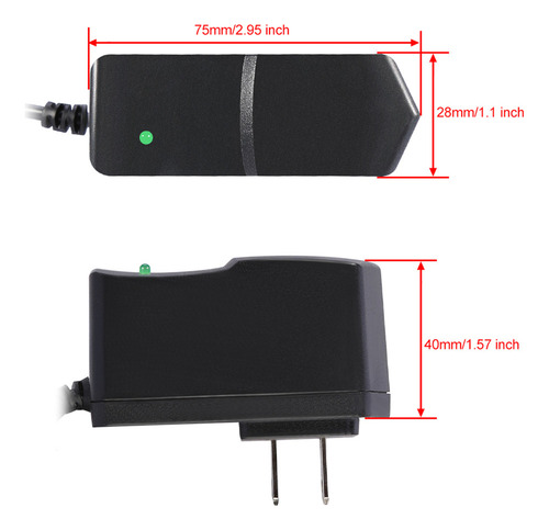 Adaptador De Corriente De Cargador De Pared Dc 9v 1a 1000ma