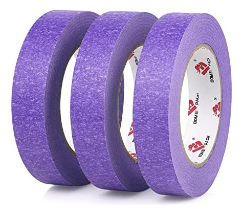 Bomei Pack Cinta De Pintor Morada De 0,94 Pulgadas X 60 Yard