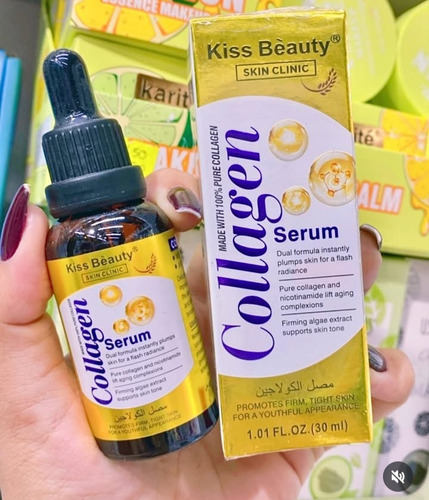 Serum Kiss Beauty 100% Colageno Y Nicotinamida Todo Tipo De Piel Día/noche