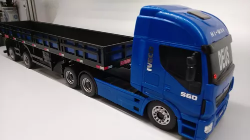 Miniatura Caminhão 1/32 Iveco Tector Trucado Arqueado Custon