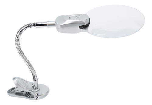 Pinza Para Lámpara De Lectura, Lupa, Luz Led, Cuello De Cisn