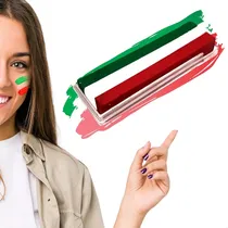 Comprar 10 Gis Cera Tricolor Maquillaje Mexico Bandera Fiesta Patria