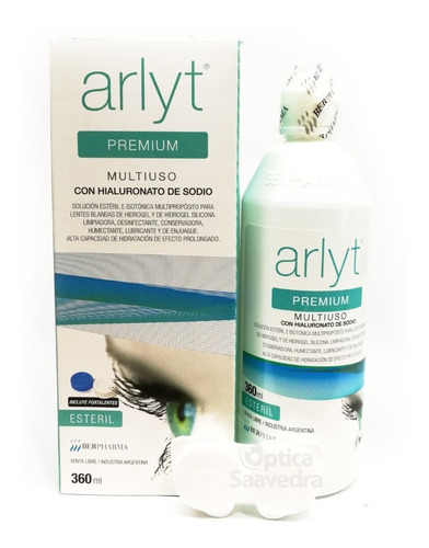 Imagen 1 de 5 de Arlyt Premium 360 Ml Solucion Para Lentes Contacto + Estuche