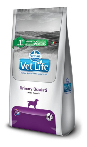 Ração Vet Life Urinary Ossalati Cães Adultos 10,1kg