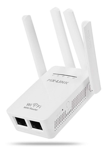 Repetidor Amplificador Señal Wifi 4antenas Rompemuros Pixlin