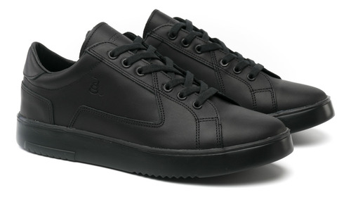 Imagen 2 de 10 de Zapatillas De Cuero Hombre Urbanas Deportivas Libertarios