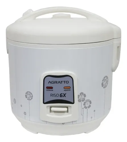 Panela Elétrica de Arroz Agratto Riso 6X Multifuncional para 6 Xícaras Antiaderente