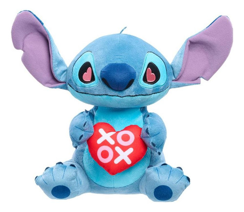 Peluche Stitch 30 Cm Con Corazones