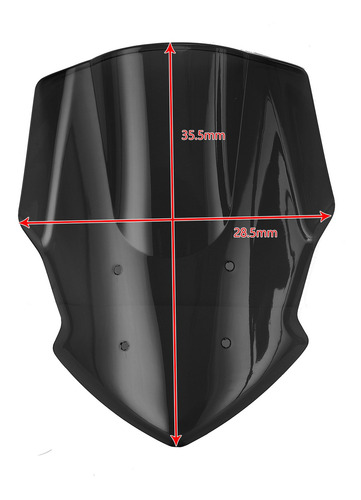 Parabrisa Windshield Para Yamaha Mt-07 2018-2020 Black
