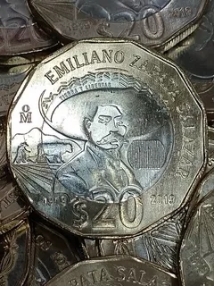 Moneda 20 Pesos Emiliano Zapata Aniversario Luctuoso 2019