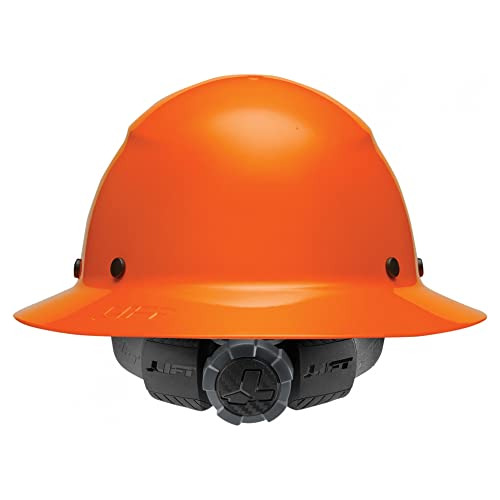 Casco De Fibra De Vidrio Dax Full Brim (naranja), Talla...