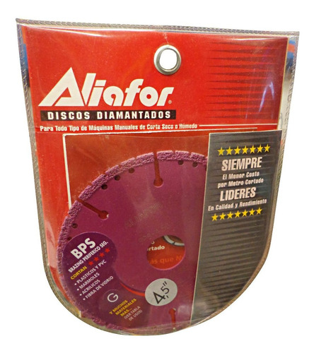 Disco Segmentado Diamantado 115 Marmol  Aliafor Bps-4.5g