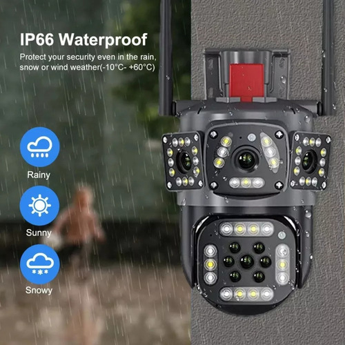 Cámara Ip Pro 12mp Con Seguimiento Automático Y 3 Pantallas