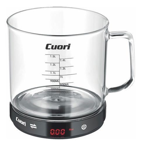Balanza Cocina Digital 5kg Recipiente Vidrio Cuori | Xenex |