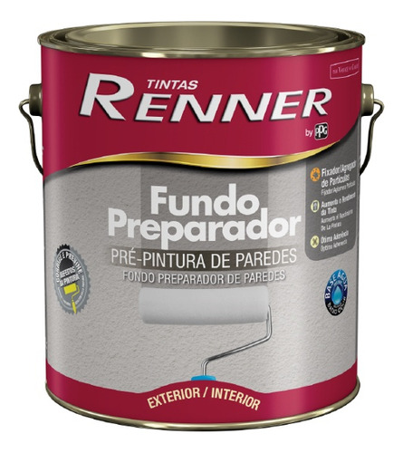 Fondo Fijador Sellador Para Paredes Int/ext Renner 3.6 Lts