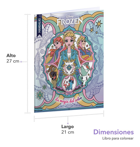Libro Para Colorear Mandalas Frozen 32 Paginas