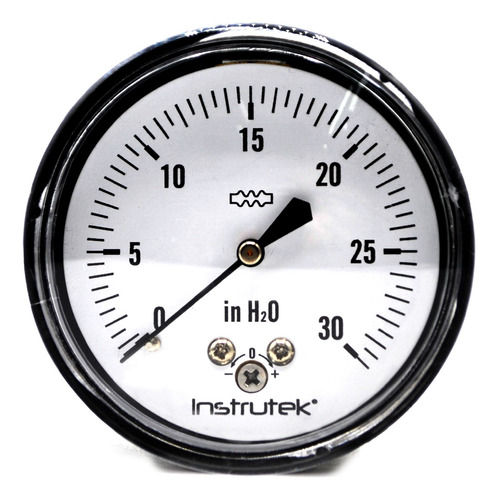 Manómetro 30 In H2o C/posterior Para Gas Y Baja Presión