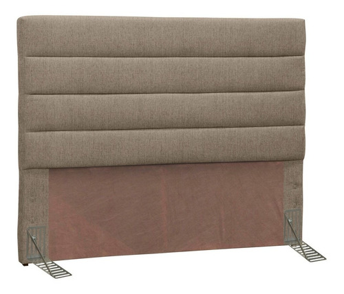  Cabeceira de cama box D'Monegatto Greta 2 corpos 160cm x 125cm Linho areia