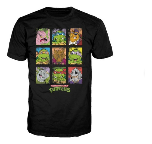 Polera Unisex Tortugas Ninja Destructor Estampado Algodon