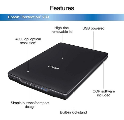 Imagen 5 de 6 de Escáner Epson Perfection V39 Cama Plana Usb 2.0 Nuevos