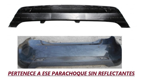 Parachoque Tras Inferior Para Chevrolet Spark Gt 2010-2014