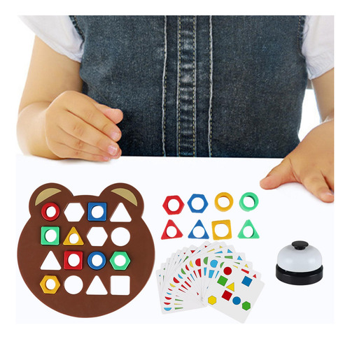 Juego De Mesa De Aprendizaje De Colores Juego De Con Campana