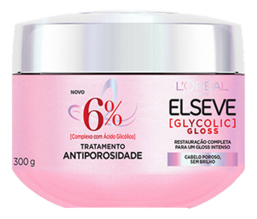 Kit Shampoo Condicionador Sérum Creme Glycolic Gloss Elseve