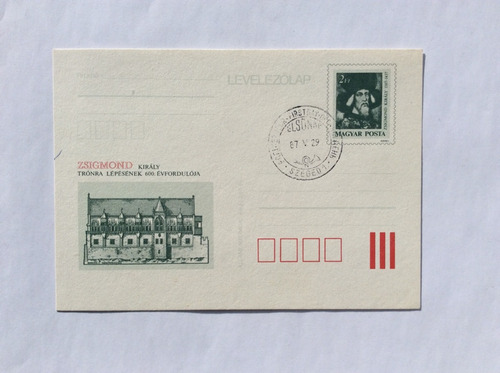 Tarjeta Postal Correo Hungaro Segismundo De Hungría