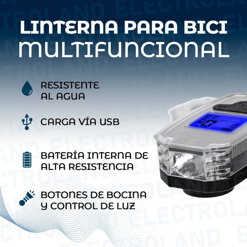 Imagen 3 de 10 de Luz Led Frontal Para Bici Delantera Recargable Seguridad Usb