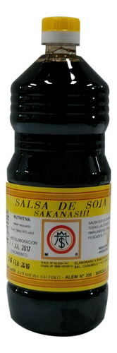 Salsa De Soja Sakanashi Etiqueta Amarilla  X 970 Cc.