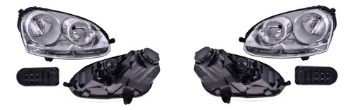 (par) Faros Manual F/crom P/halogeno Vw Bora 2009 2010 Depo