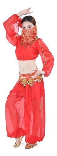 Conjunto De Disfraz De Danza Del Vientre De Bollywood Para M