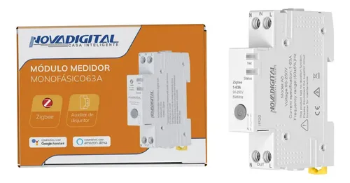 LEDモニタ- DBM-200E-AC 110-220V Medidor de Energia NovaDigital MS-63A Monofásico com ZigBee para