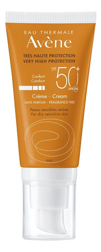 Protector solar Avène Sin Color FPS 50 Crema en crema de 50 mL