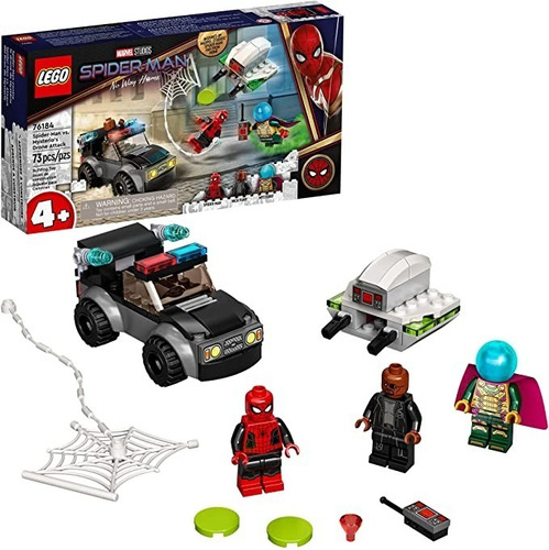 Lego Spiderman Y Nick Fury Vs Misterio Con Carro Dron 76184