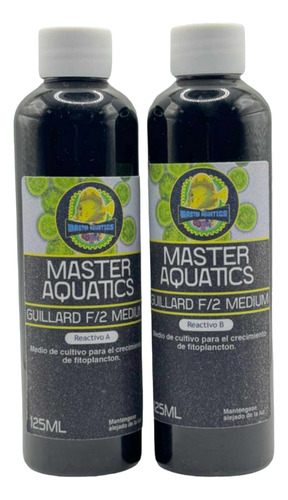 Master Aquatics Medio F2 Guillard 125ml (a Y B) Para Cultivo