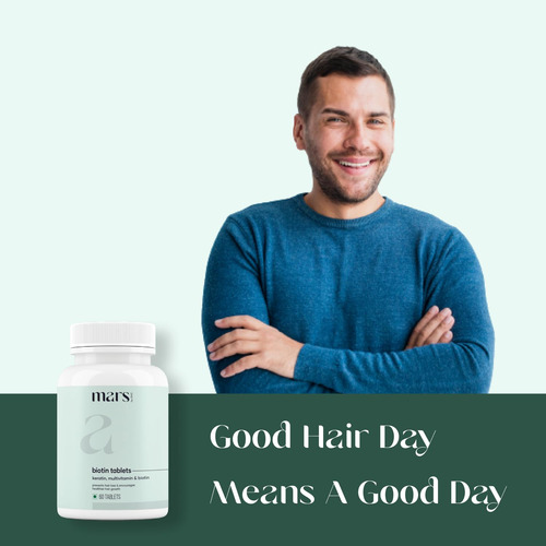 Mars By Ghc Biotina Para Cabello Sano Y Fuerte 60 Cápsulas