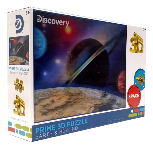 Puzzle Rompecabezas 3d Vista A Saturno 100 Piezas