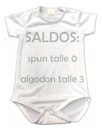 Body Bebé Liso Beige Manga Corta Saldo  Talle 3al 6 Pack X 6