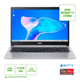 Notebook Acer Aspire 5 A515-45-r6bl/r7-5700u/8gb/ssd512gb/li