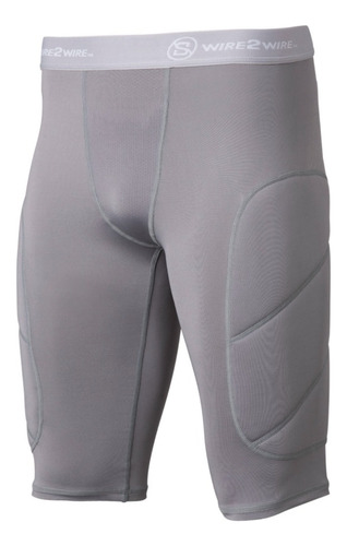 Sliding Short Beisbol Softbo Wire2wire Gris Infantil