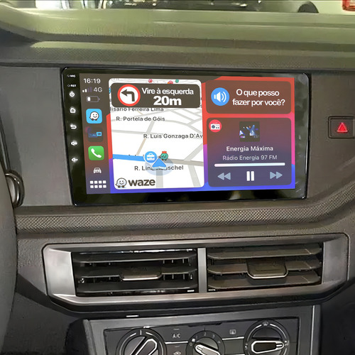 Multimídia Gps Aikon 64gb Polo Track 2017 2018 2019 2020 21 Cor Volkswagen Polo Track 2020
