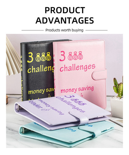 B8100 Envelopes Challenge Binder Savings Challenges Book Mon